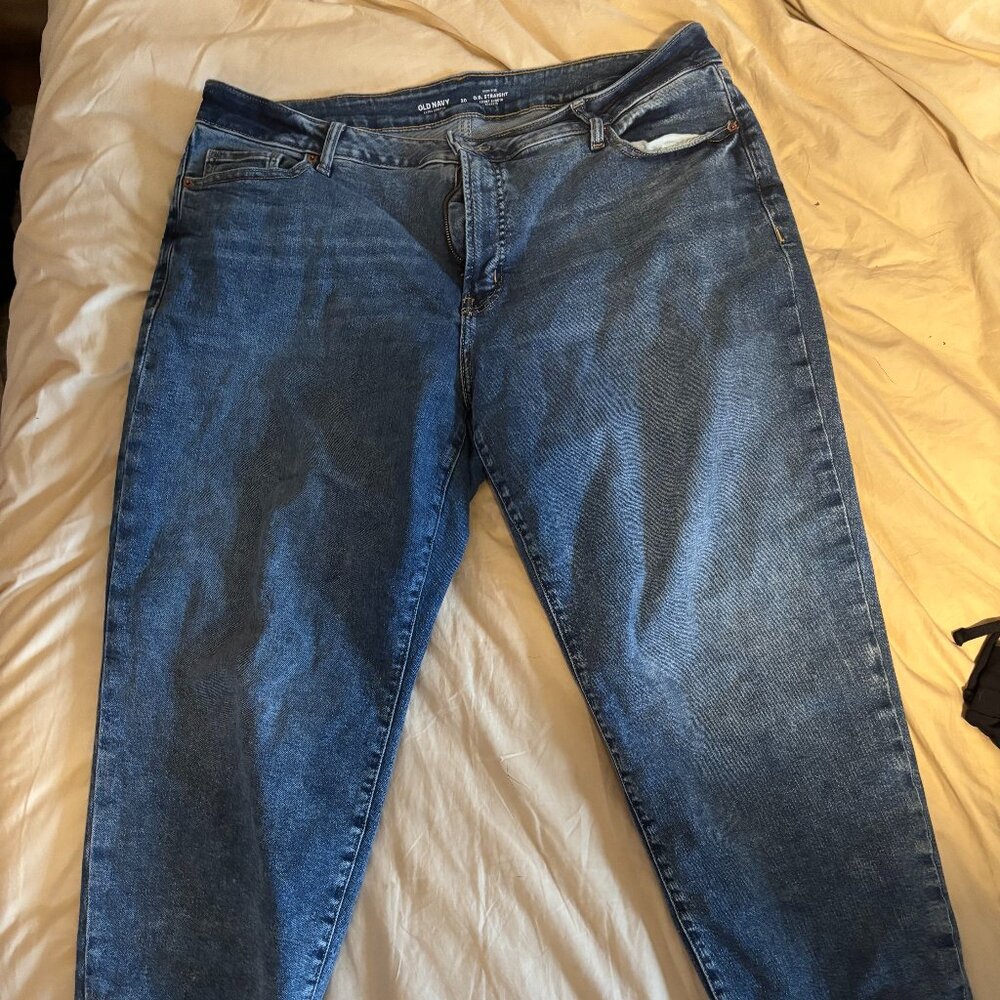 Old Navy High-Rise O.G. Straight Secret Smooth Pockets -Extra Stretch